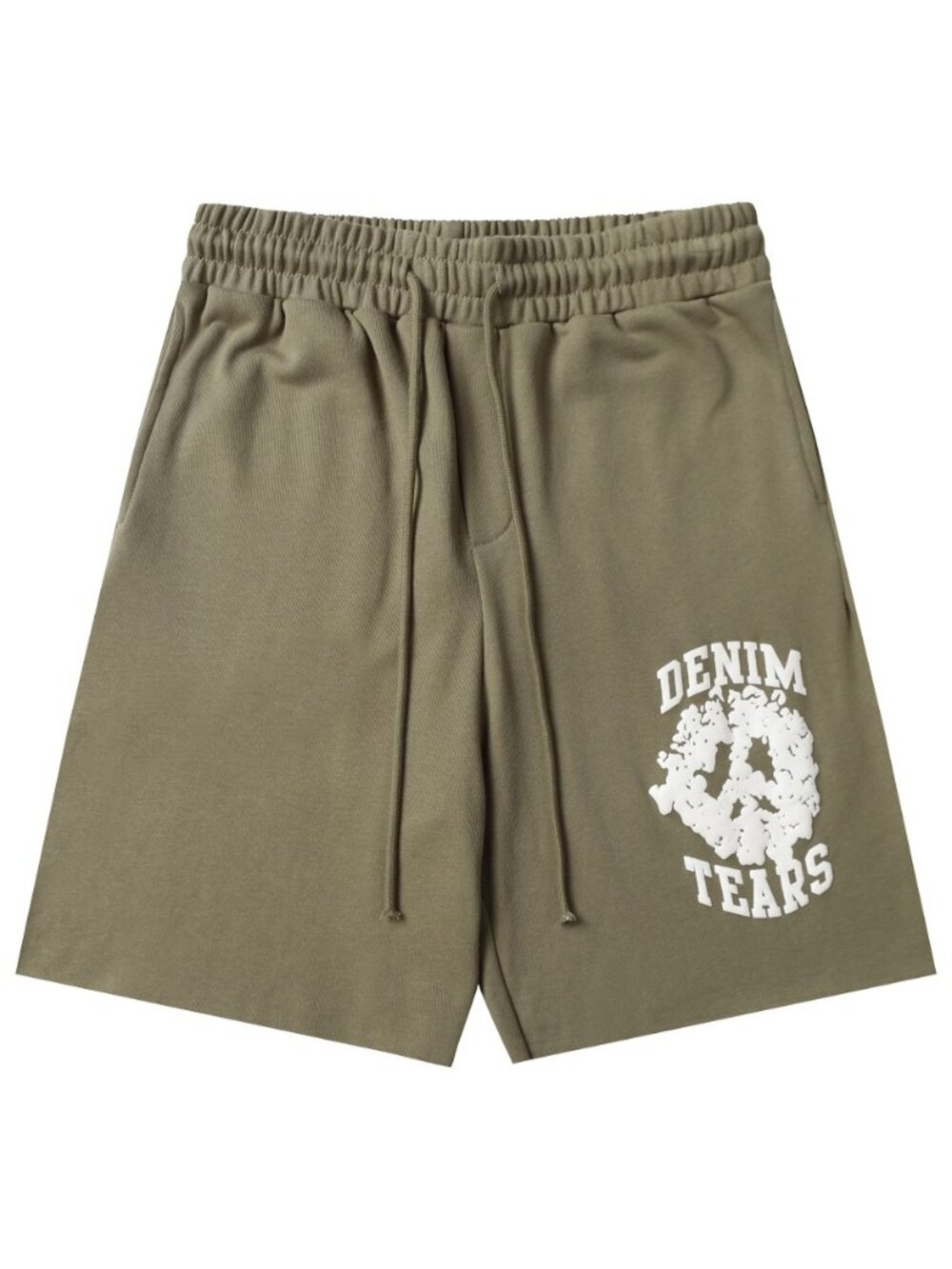 Denim Tears Denim University Olive Green Sweat Shorts